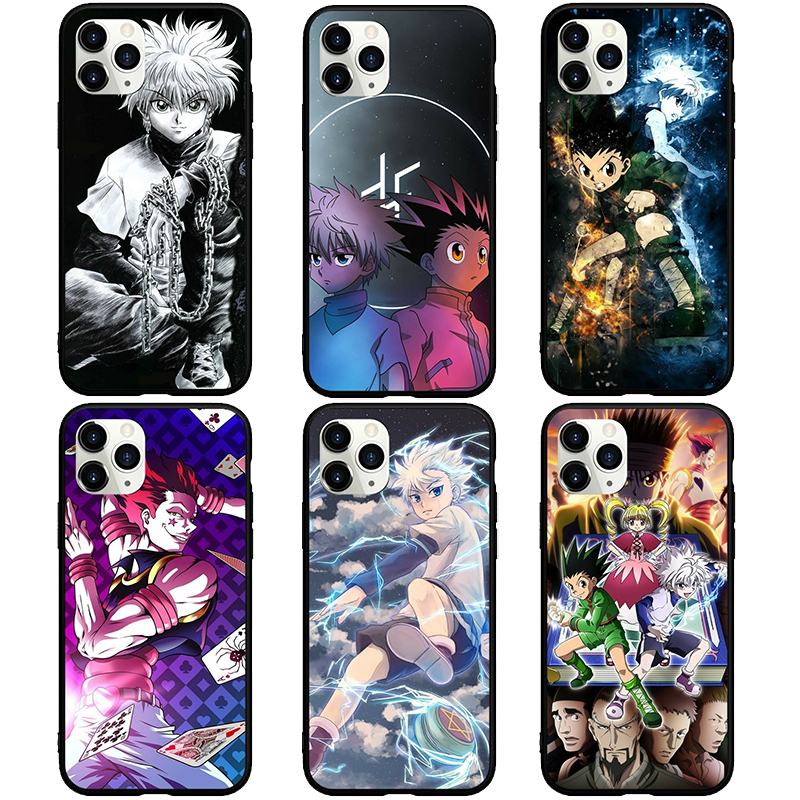 HUNTER Killua Silicone Phone Case for IPhone 13 12 11 Pro Max TPU Anime Shockproof Phone Cover for IPhone XS XR 7 8 plus Hisoka